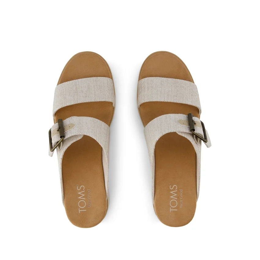 Women Diana Mule Buckle Wedge Sandal Women Diana Mule Buckle Wedge Sandal