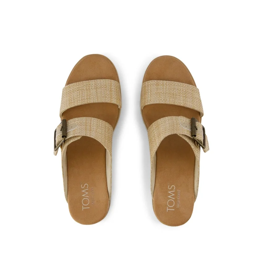 Women Diana Mule Buckle Wedge Sandal Women Diana Mule Buckle Wedge Sandal
